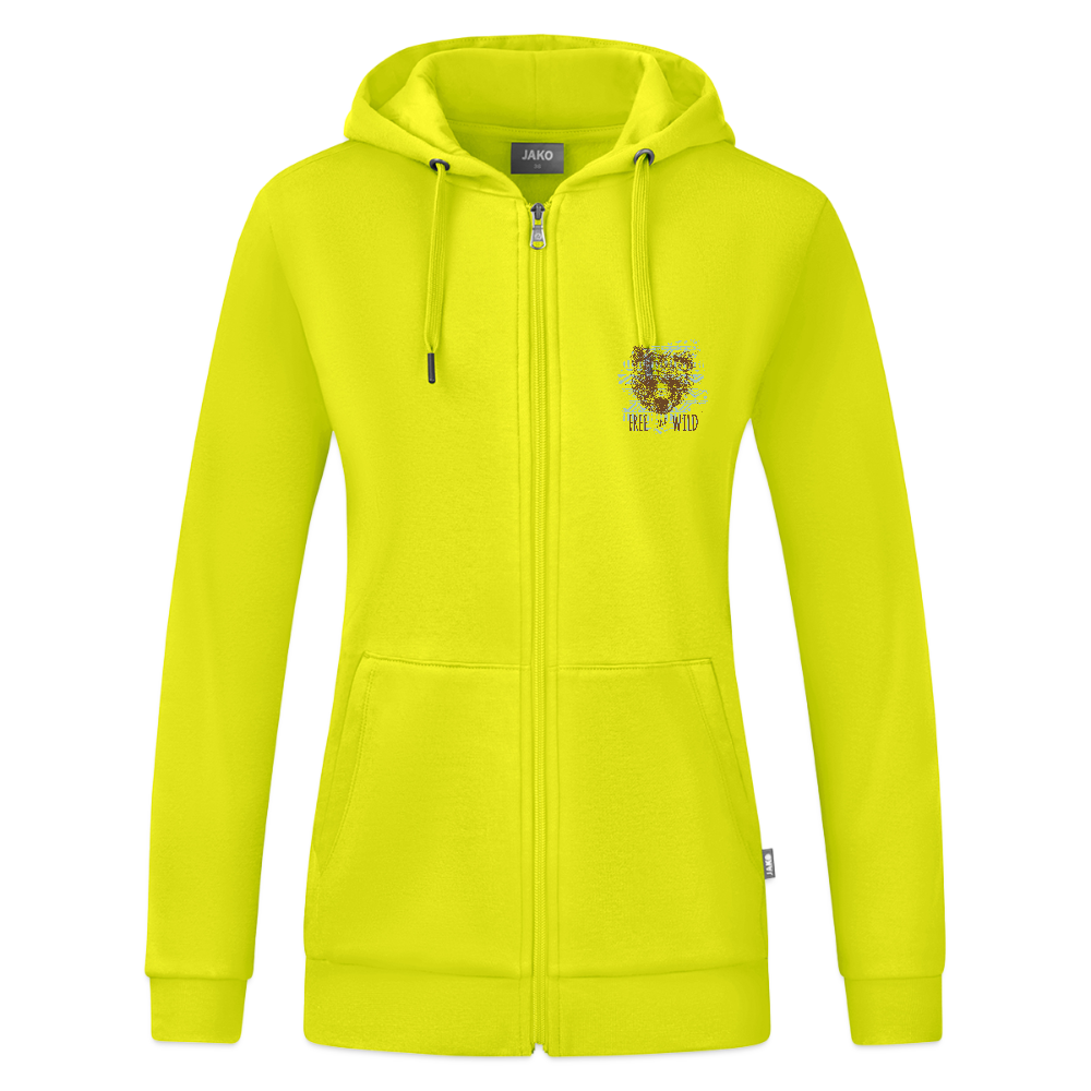 JAKO Vrouwen ziphoodie Organic - limegroen