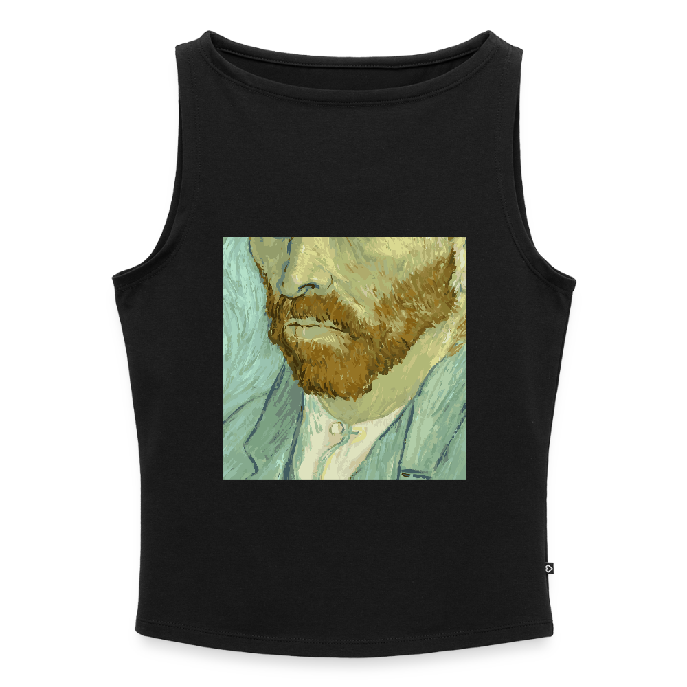 Vrouwen tanktop met U-hals - zwart