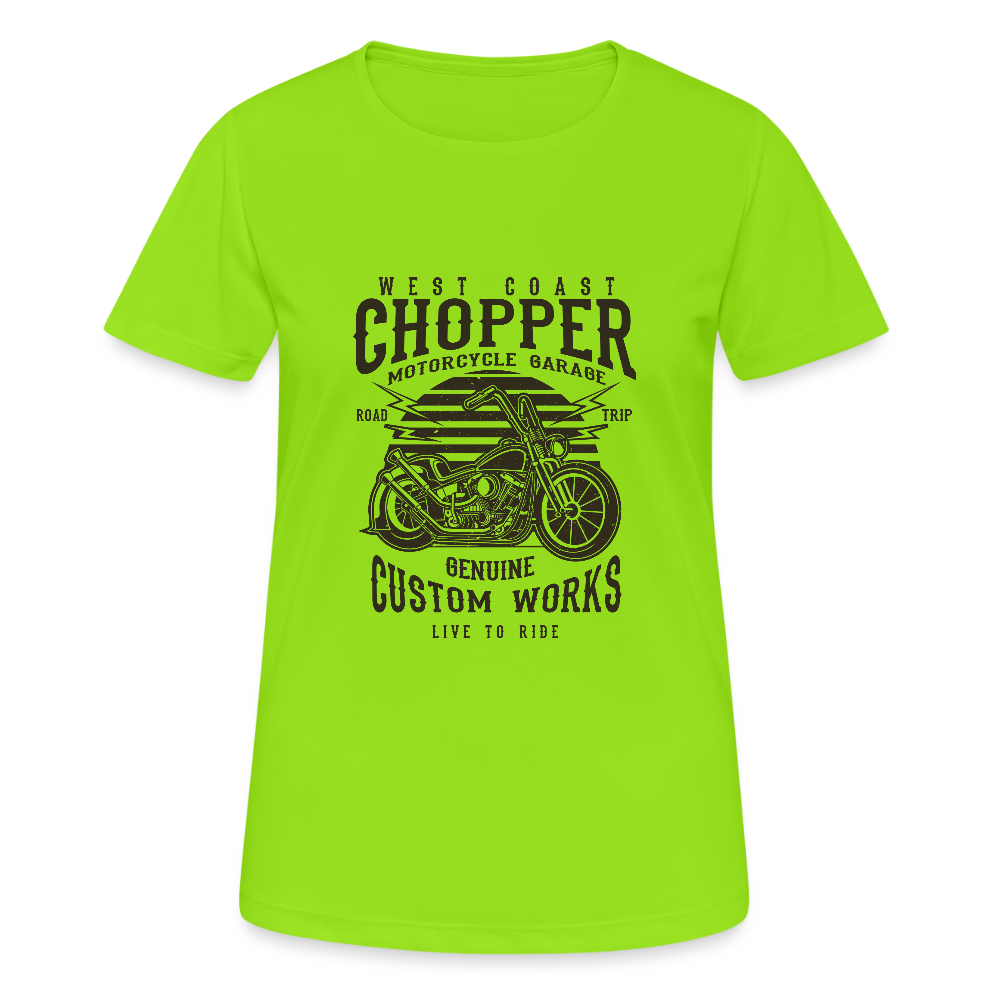Vrouwen T-shirt ademend actief - neongroen