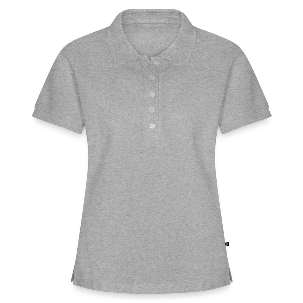 Vrouwen Premium Polo - grijs gemêleerd