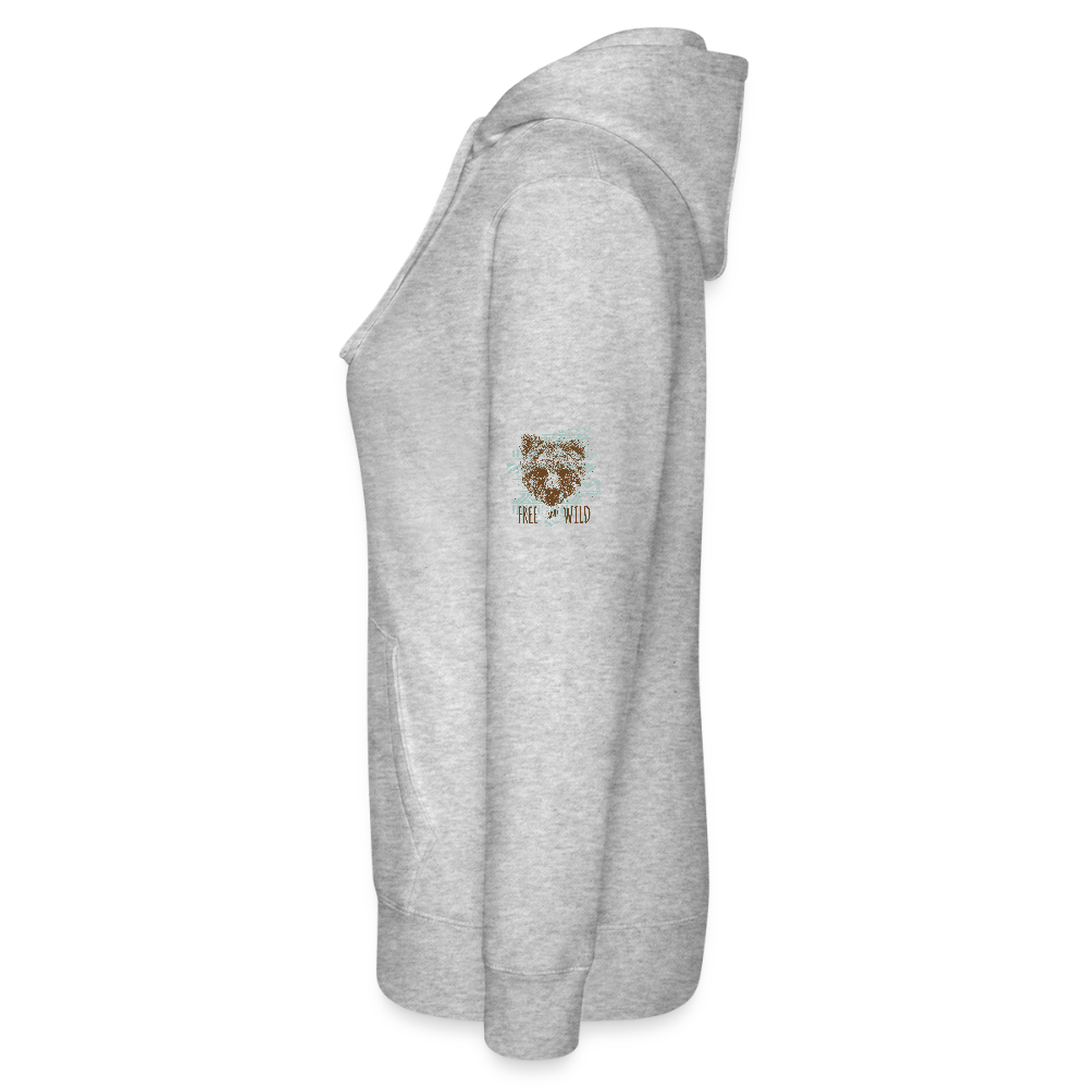 Vrouwenhoodie van Russell - grijs gemêleerd