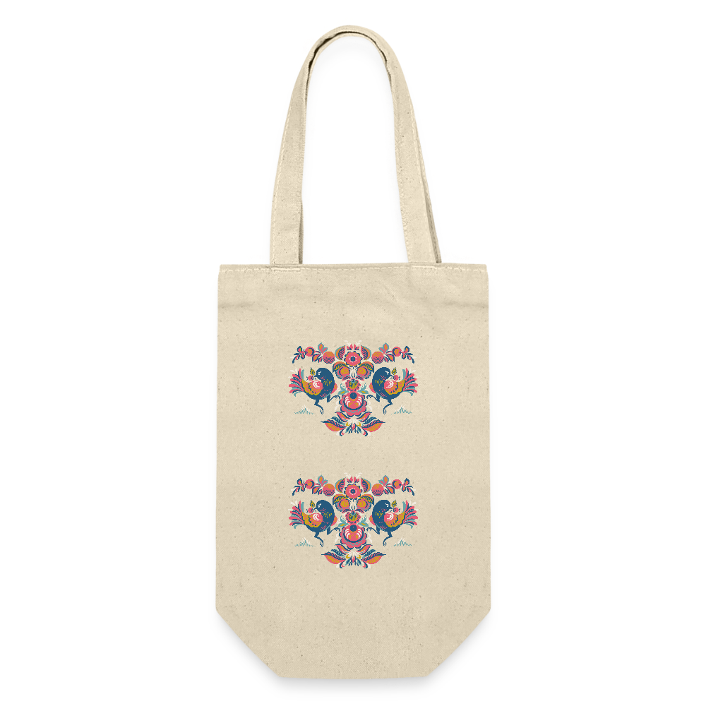 Cadeauzak voor flessen - nature