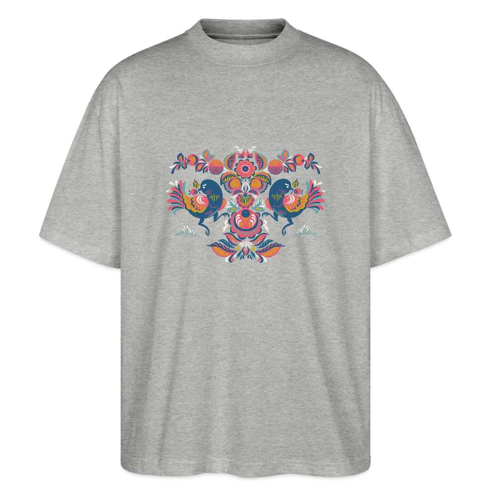 Stanley/Stella Uniseks oversized bio T-shirt Blaster - grijs gemêleerd