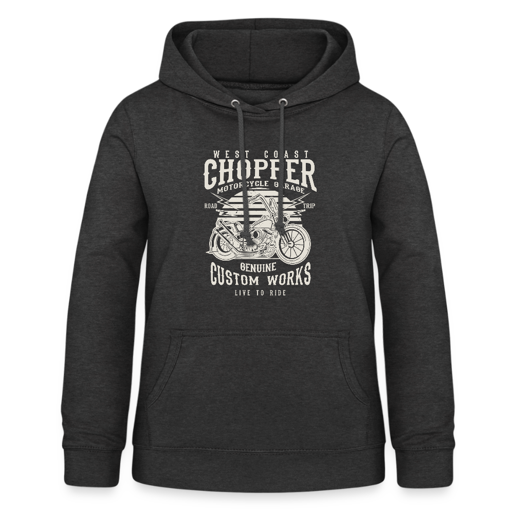 Vrouwen hoodie - houtskool