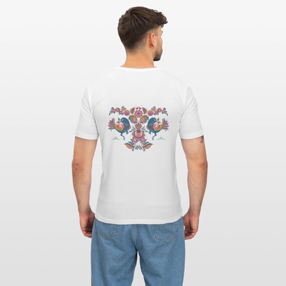 Mannen slim fit T-shirt - wit