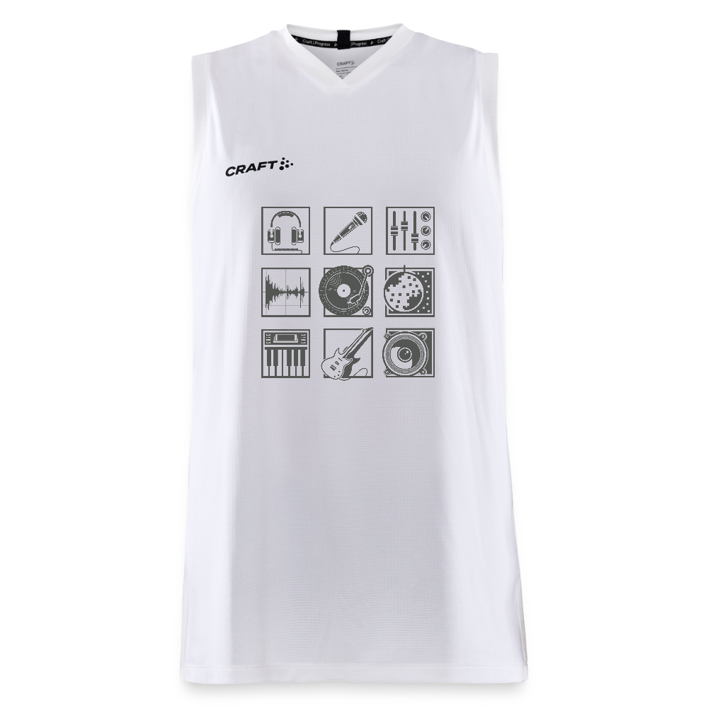 CRAFT Progress kinder-basketbalshirt - wit
