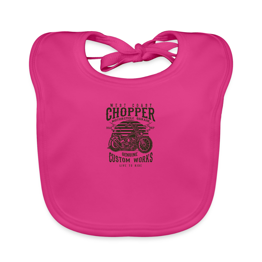 Bio-slabbetje voor baby's - fuchsia