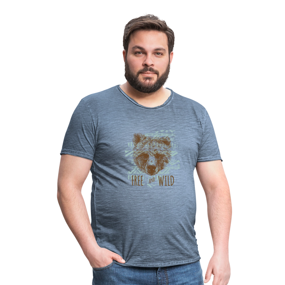 Mannen Vintage T-shirt - vintage denim