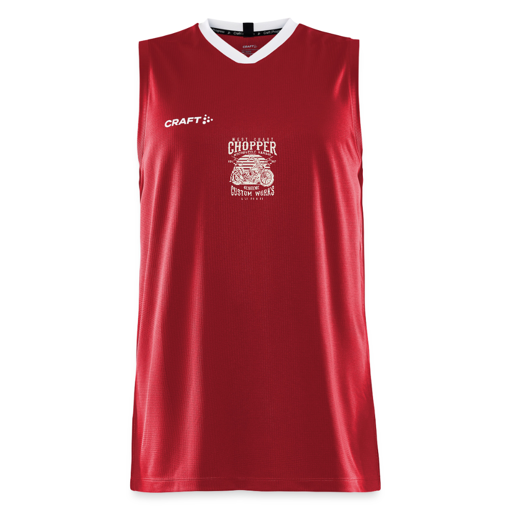CRAFT Progress mannen basketbalshirt - donkerrood