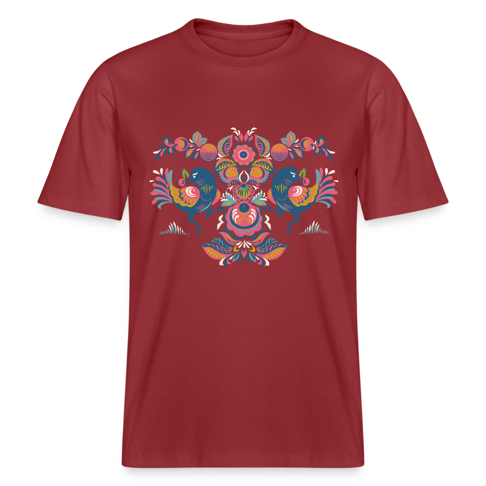 Stanley/Stella Relaxed fit uniseks bio-T-shirt Sparker - aarderood