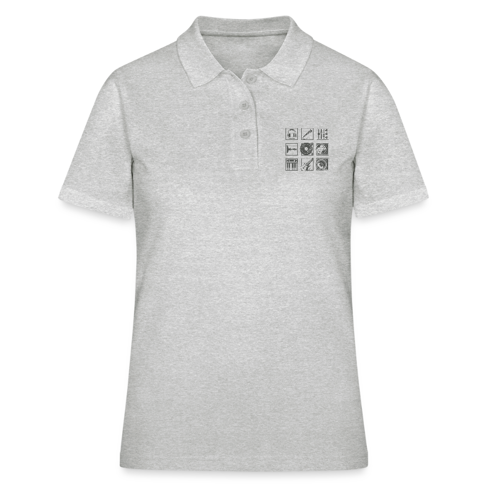 Women's Polo Shirt - grijs gemêleerd