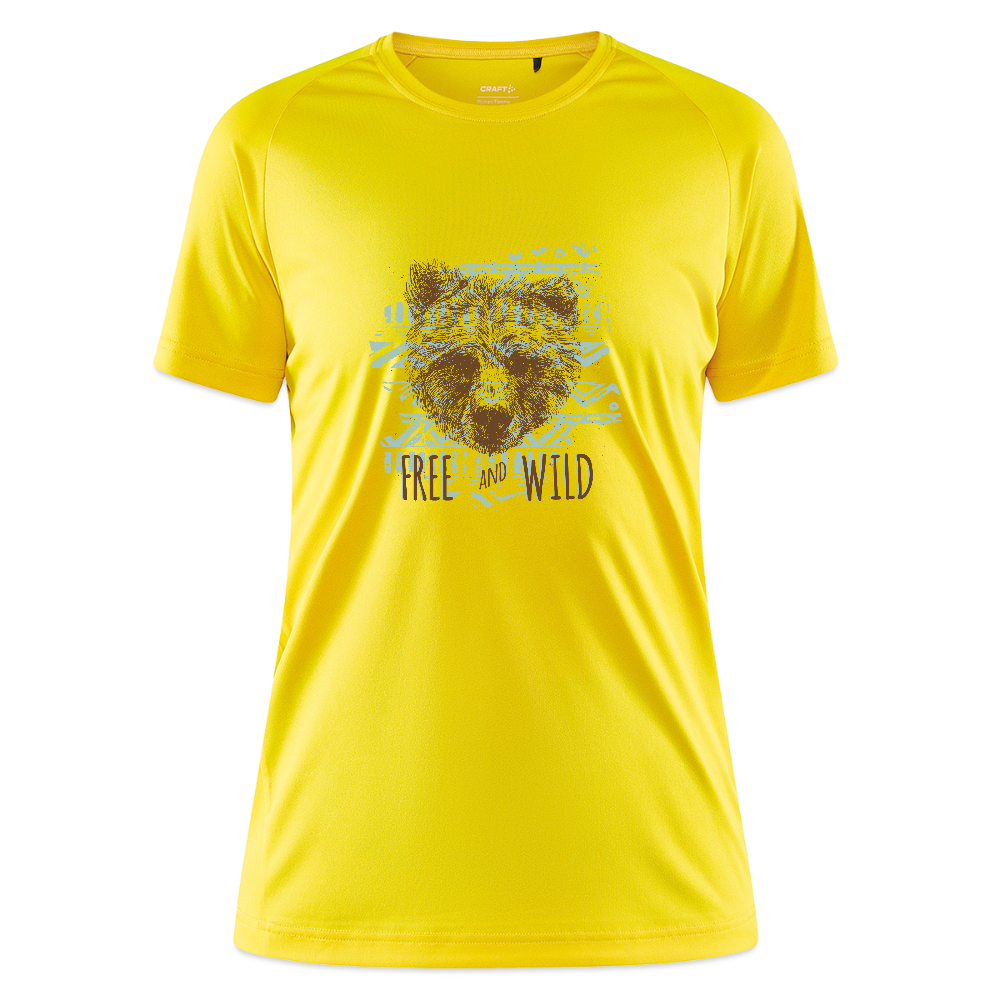 CRAFT Core Unify vrouwen training-T-shirt - geel