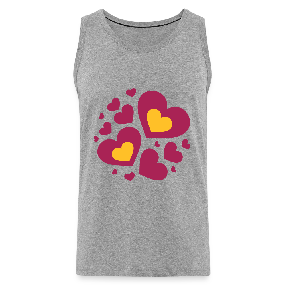 Mannen Premium tank top - grijs gemêleerd
