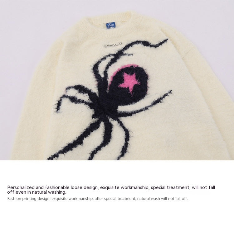 Amerikaanse Hiphop Spider Brocade Trui voor Tieners
