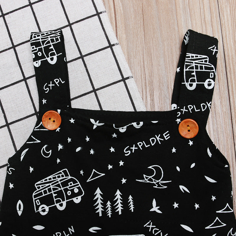 Trendy Casual Overalls met Print voor Baby's / Peuters