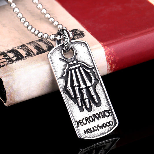 Amerikaanse Halsketting met Indiaanse Opperhoofd Schedel Hanger voor Heren