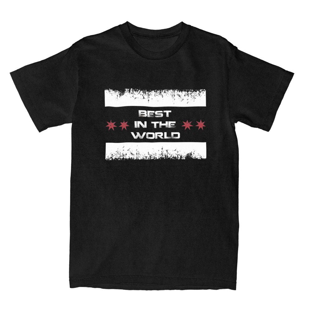 Amerikaanse Trendy Original CM Punk "Best In The World" T-shirt Korte Mouwen en Ronde Hals voor Heren