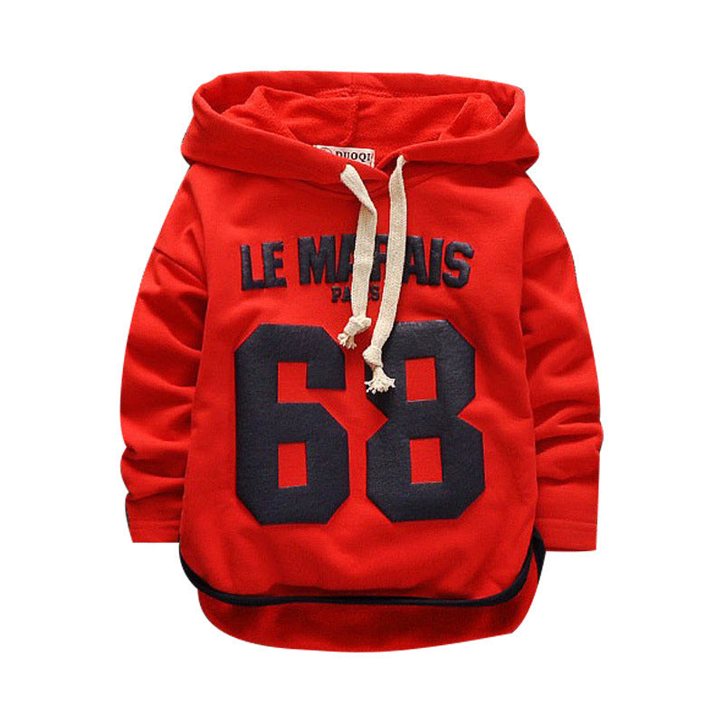 Cartoon casual baby hoodie met digitale print