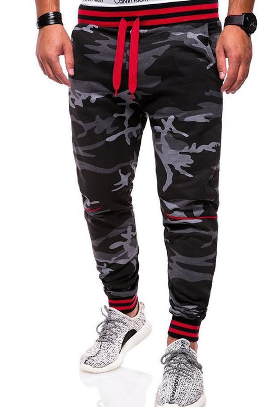 Casual Europese And Amerikaanse Stijl Camouflage Sweatpants voor Heren