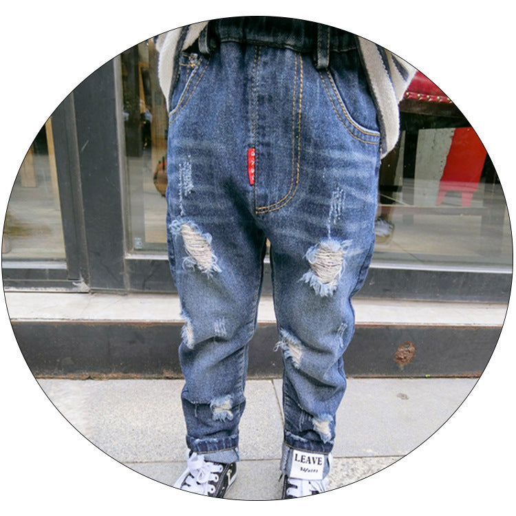 Casual Ripped Jeans voor Peuters/ Kinderen