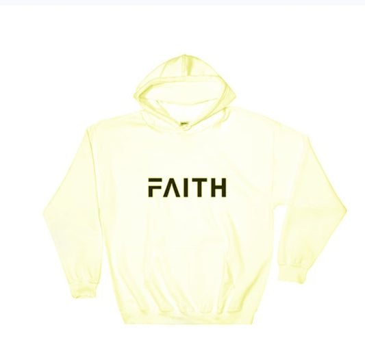 Faith Letter Print Dames Hoodies