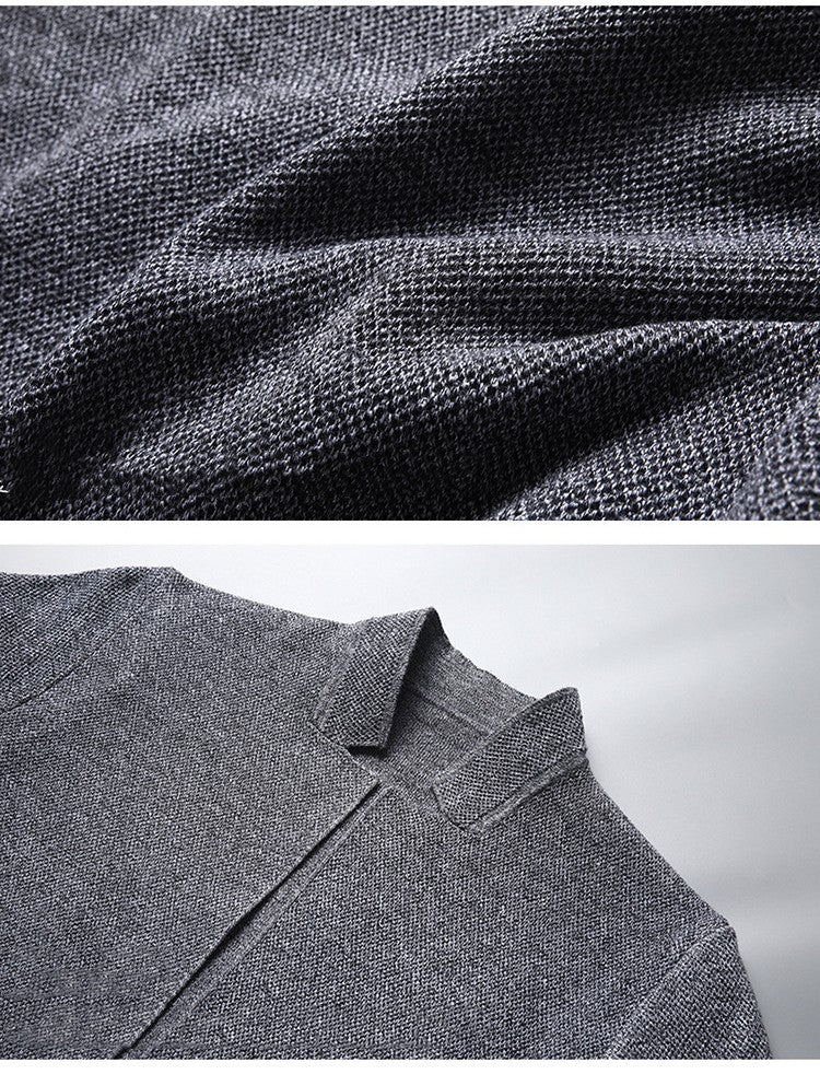 Trendy Slim-Fit Vest met Zakken en Opstaande Kraag voor Heren