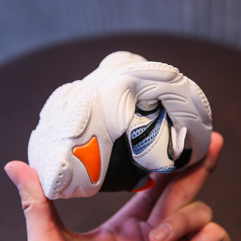 Casual Hardloop Antislip Sportsneakers van Mesh in Effen Kleur met Klittenband voor Kids