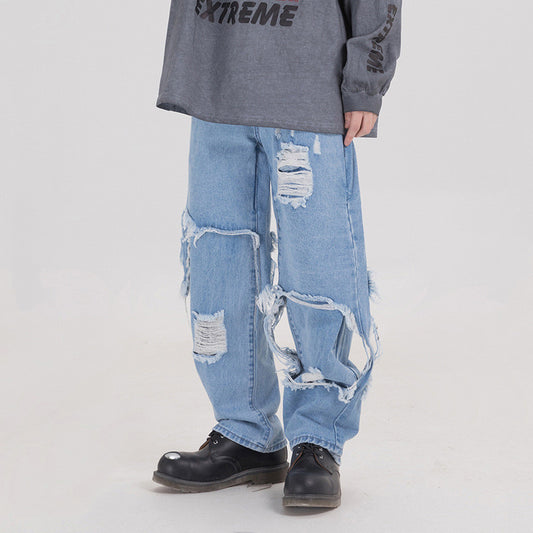 Casual Losse Ripped Jeans voor Heren / Jongens