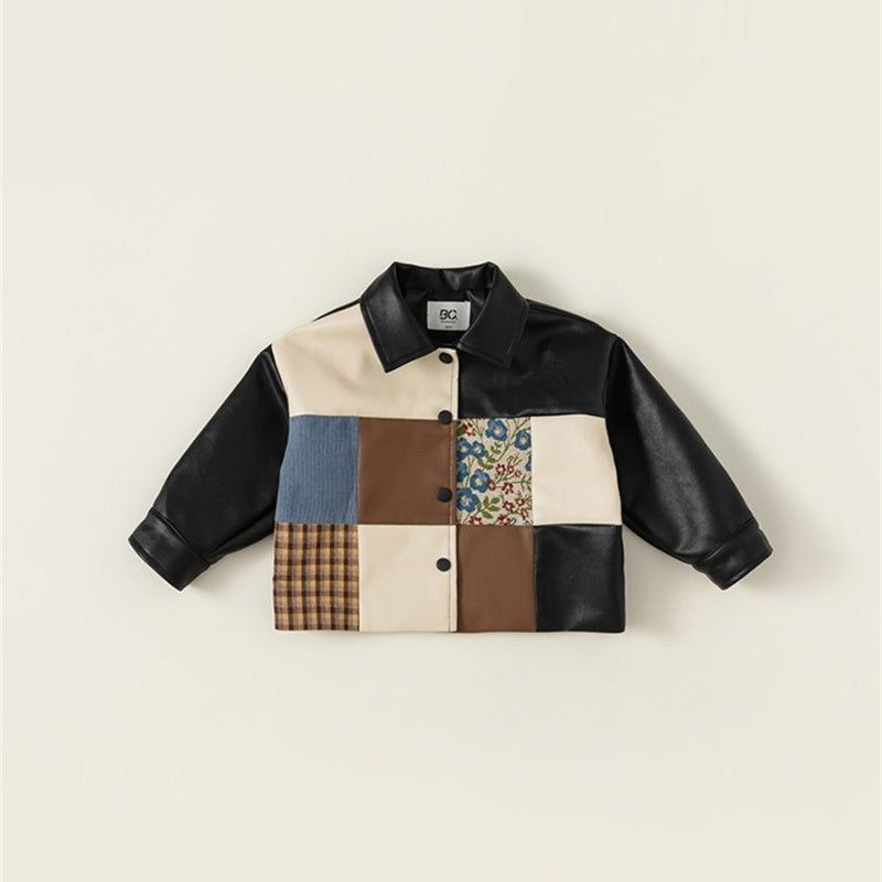 Winter Kinderjacket van PU-Leer voor Peuters/ Kinderen