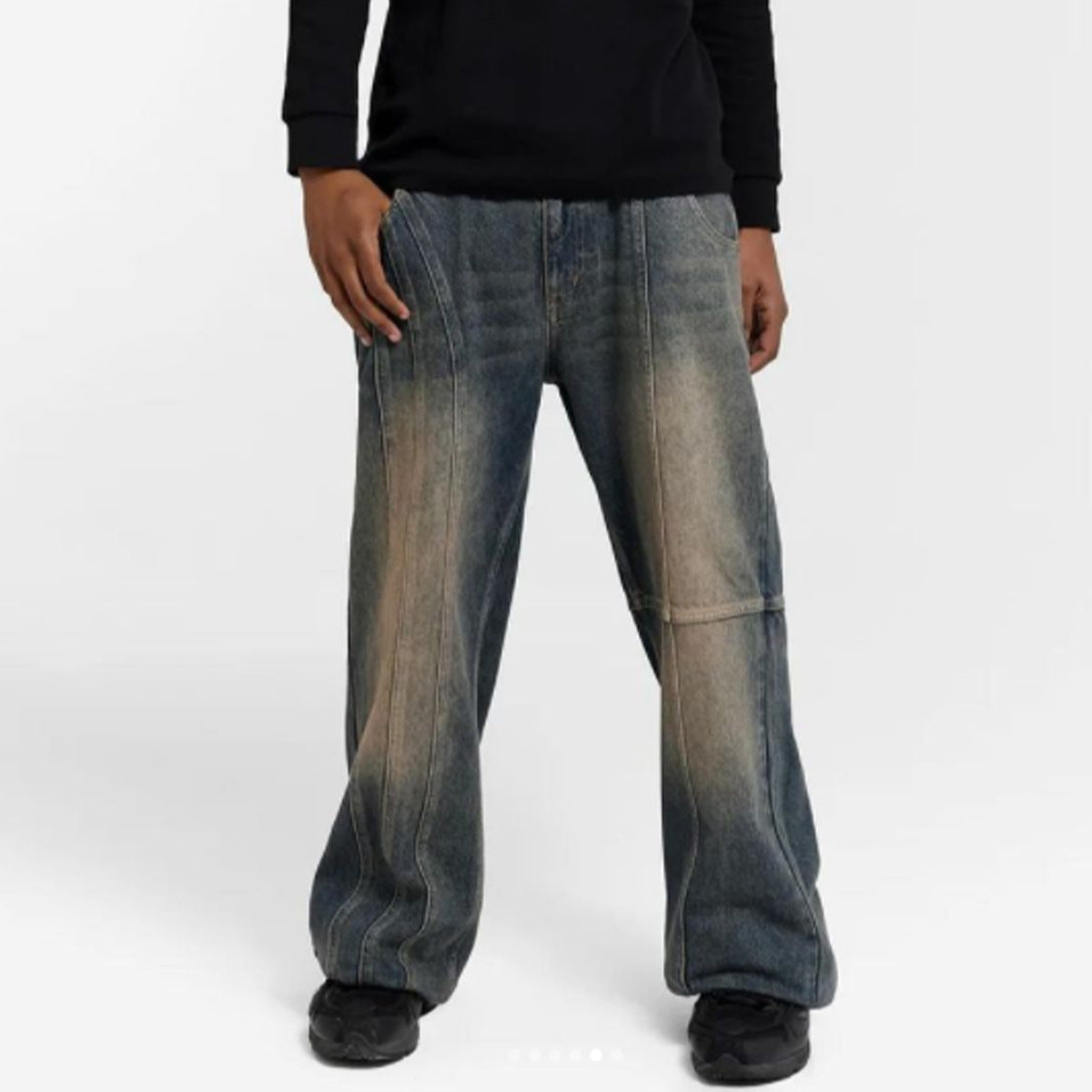 American Retro Washed Stitching Jeans voor Heren & Jongens