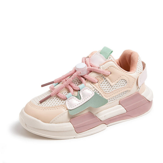 Trendy Casual Lichtgewicht Ademend Antislip Sportsneakers van Mesh met Vetersluiting voor Kids & Teenager