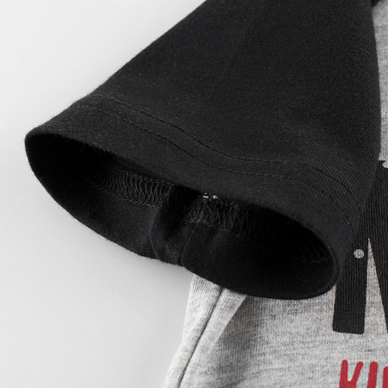 Casual T-shirt met Korte Mouwen en Print voor Jongens