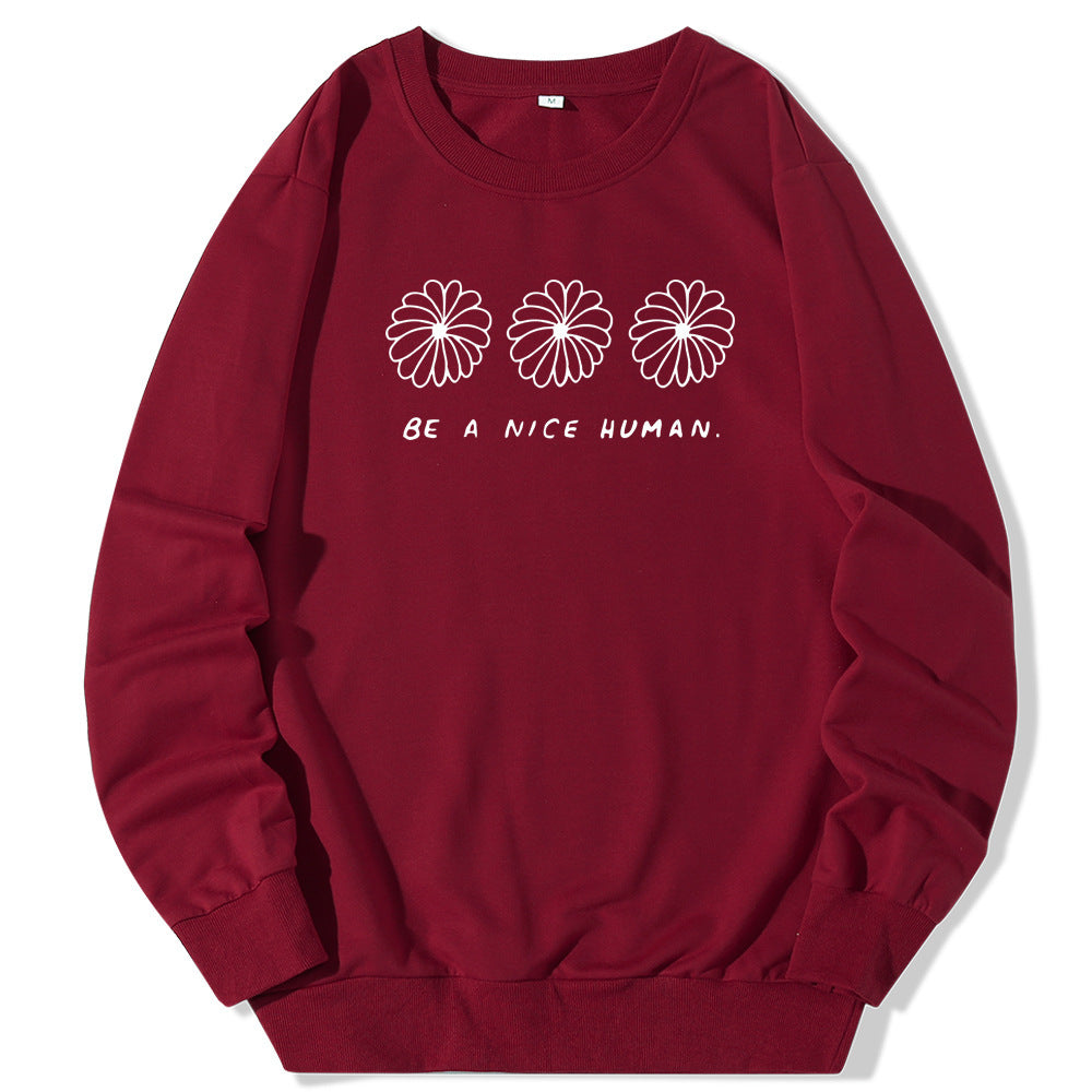 Europese en Amerikaanse Sweatshirt met Ronde Hals en Cartoonprint voor Dames/ Plus-size & Meiden