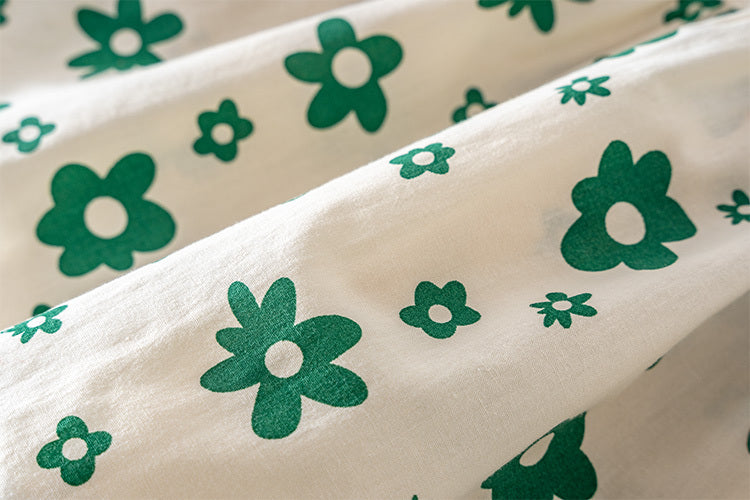 Meisjesjurk katoenen bloemenjurk in westerse stijl