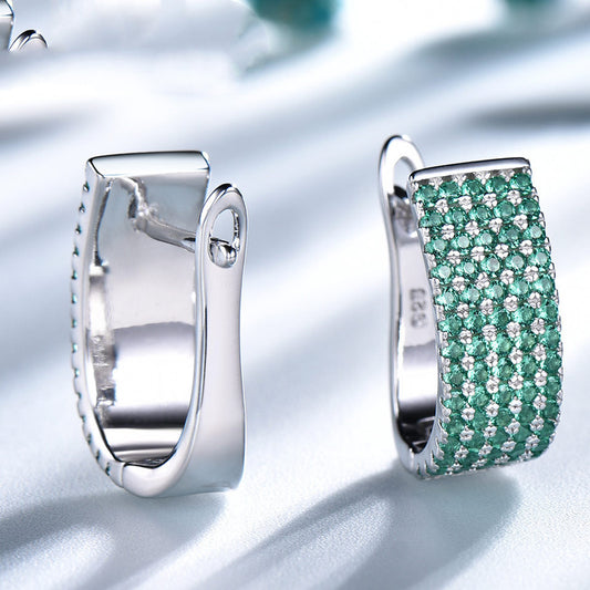 S925 Sterling Zilveren Hoogwaardige Europese Temperament Retro Oorbellen voor Dames