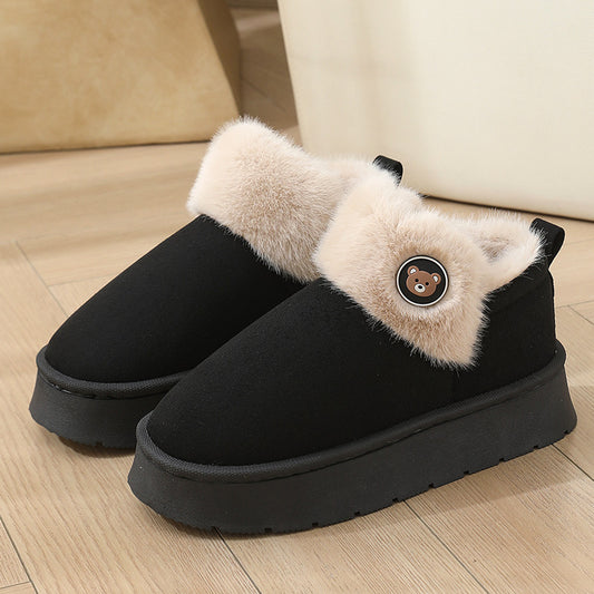 Winterse Warme Enkelband Pantoffels met Antislip en Dikke Zool voor Unisex