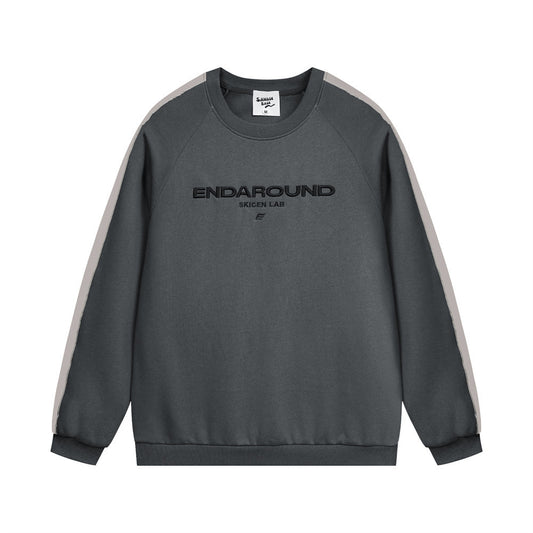 Amerikaanse Trendy Sweatshirt met geborduurde Letters voor Unisex