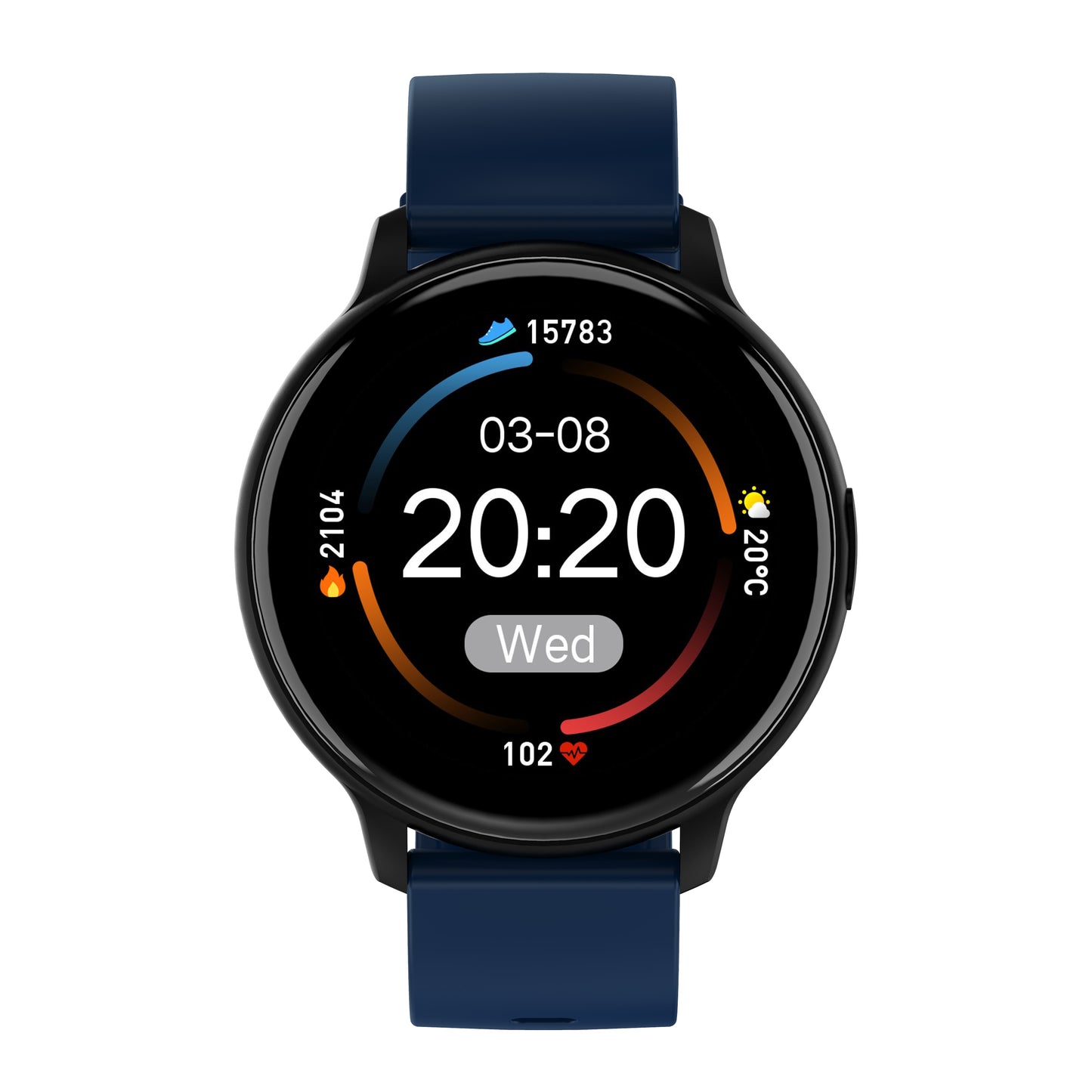 Eenvoudige Zakelijk Casual Bluetooth-Belfunctie Smartwatch Multifunctioneel met Hartslag-Bloeddruk en Zuurstofverzadigingsmeter voor Unisex
