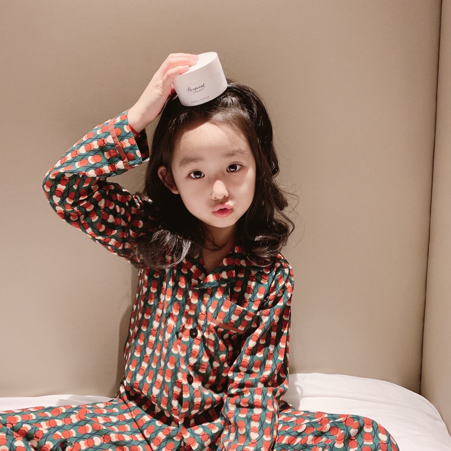 Retro Loungewear 2-delig Set met Bedrukking voor Meisjes