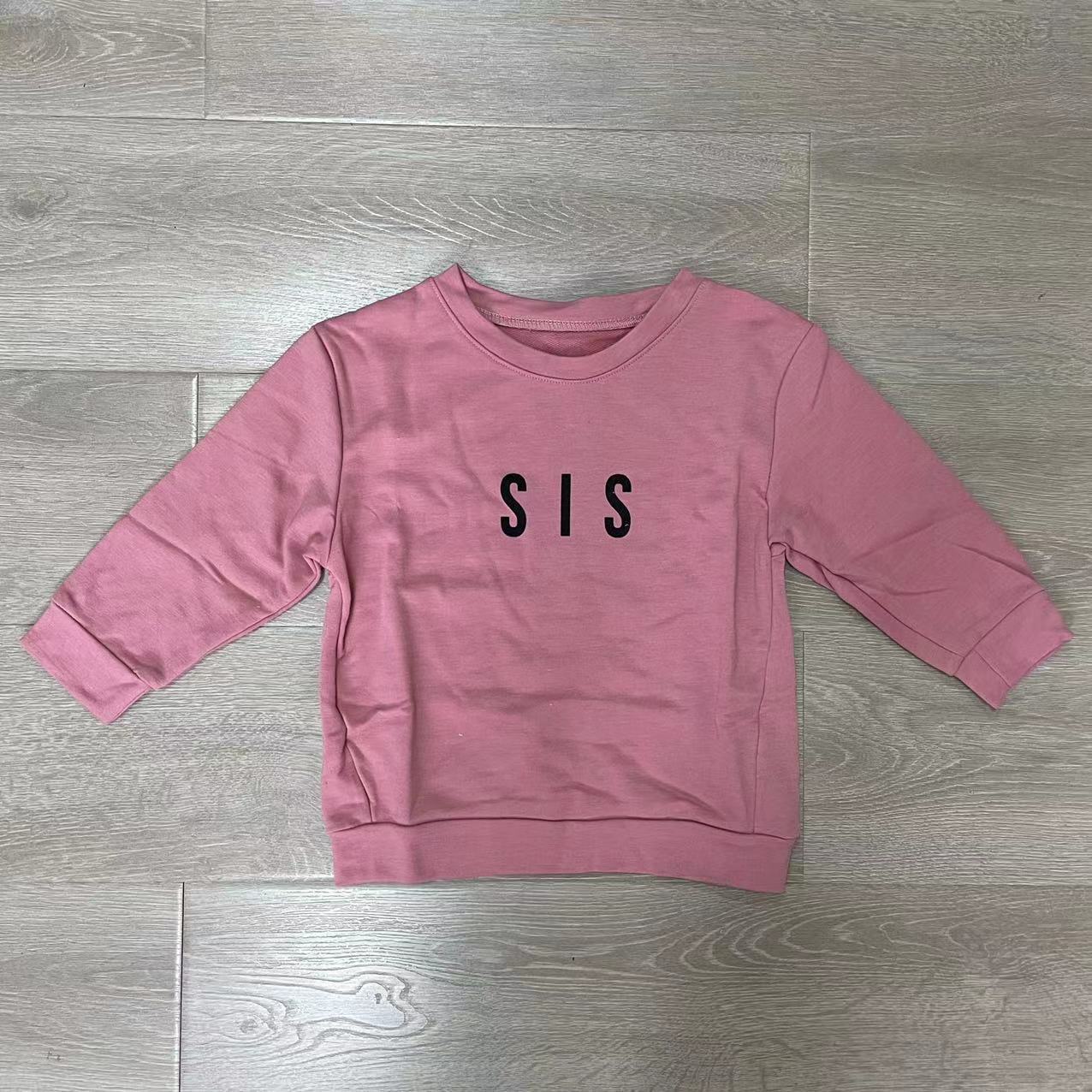 Casual Sweatshirt met Letter Print voor Kinderen in Europese en Amerikaanse Stijl