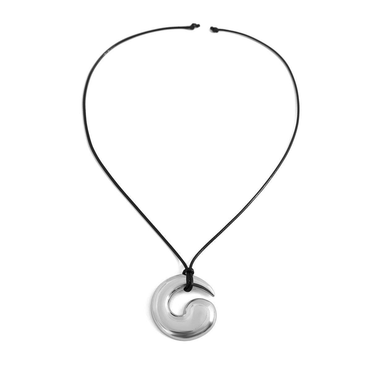 Modieuze Gepersonaliseerde Retro Ronde Holle Oorbellen/Broche/Halsketting in Vorm van Slak met Koordsluiting voor Dames