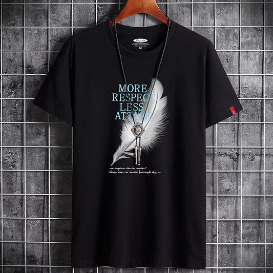 Trendy Modieuze Effen Kleur Oversized Casual Vintage Korte Mouw Ronde Hals T-shirt met Grafische Print van Harajuku Manga Anime voor Heren & Jongens