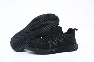 Eenvoudige Outdoor Werk/Veiligheidsschoenen van Mesh met Stalen Ronde Neus en Anti-Slipzool voor Heren