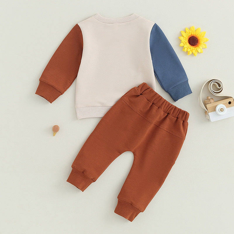 Joggings-Outfit 2-delig Sweatshirt & Joggingbroek met Letterprint voor Kinderen