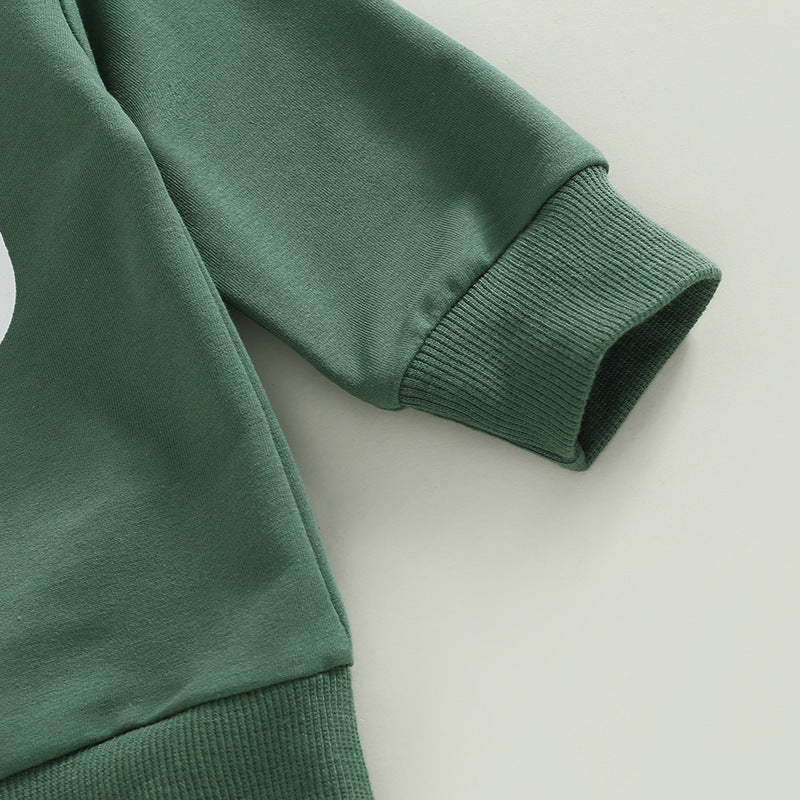 Sweatshirt met Dierenprint & Broek voor Jongens 2-delige Outfit