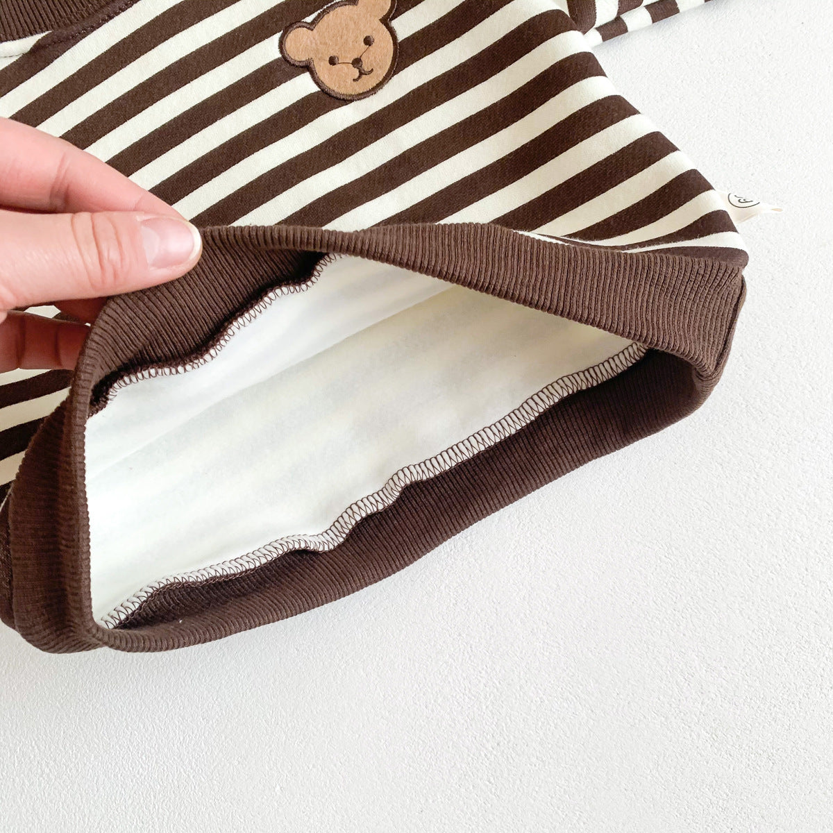 Gestreepte Sweatshirt met Geborduurde beer voor Baby's/Peuters