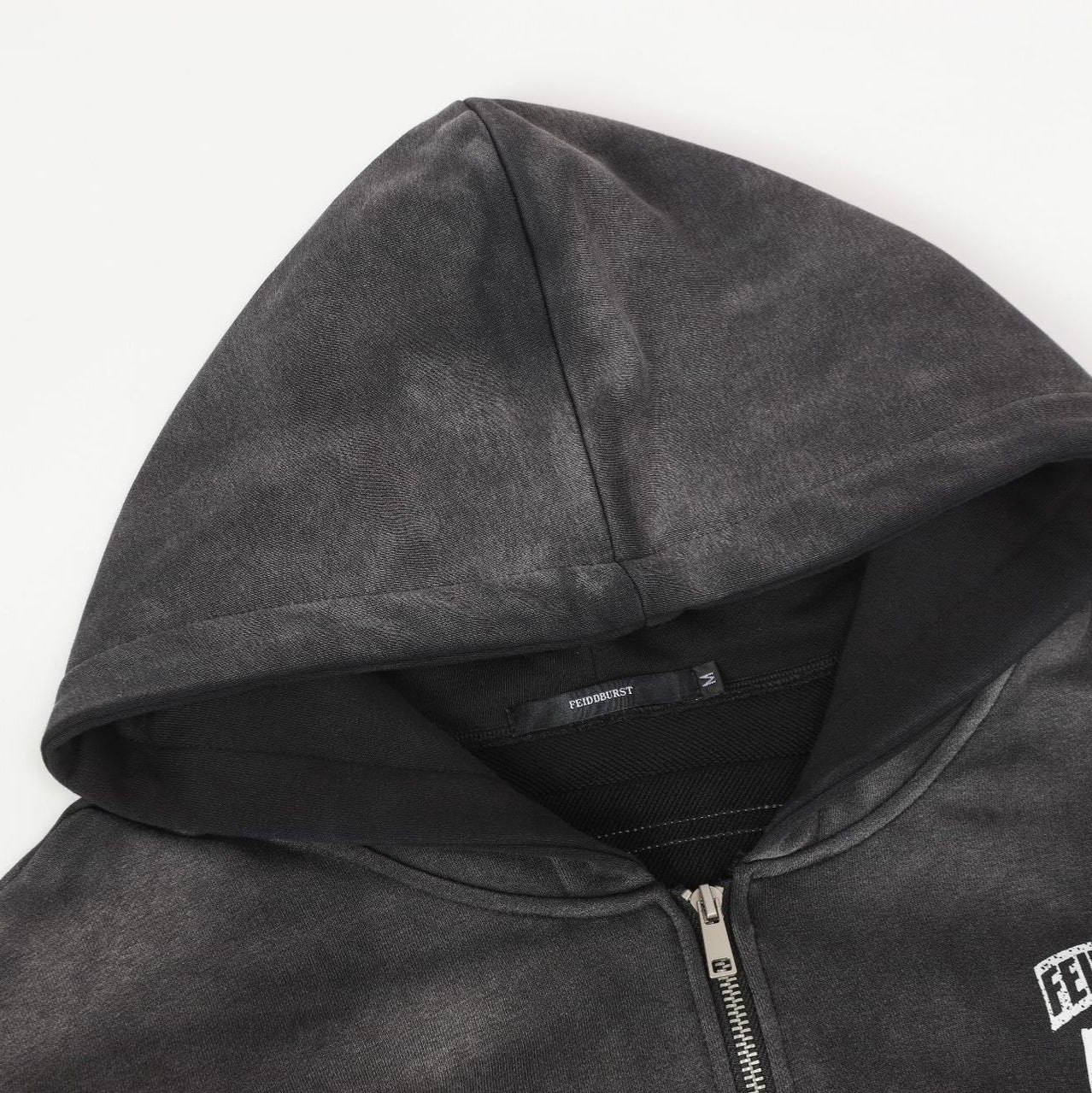 American Street High Gestreepte Losse Varsityjas met Capuchon met Letterprint voor Dames & Plus-size