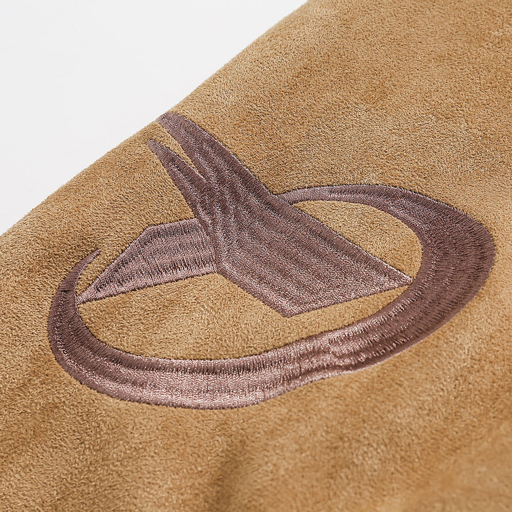 Amerikaanse Retro Motorjacket met Schaakbordruit Patroon en Patchwork voor Dames & Plus-size