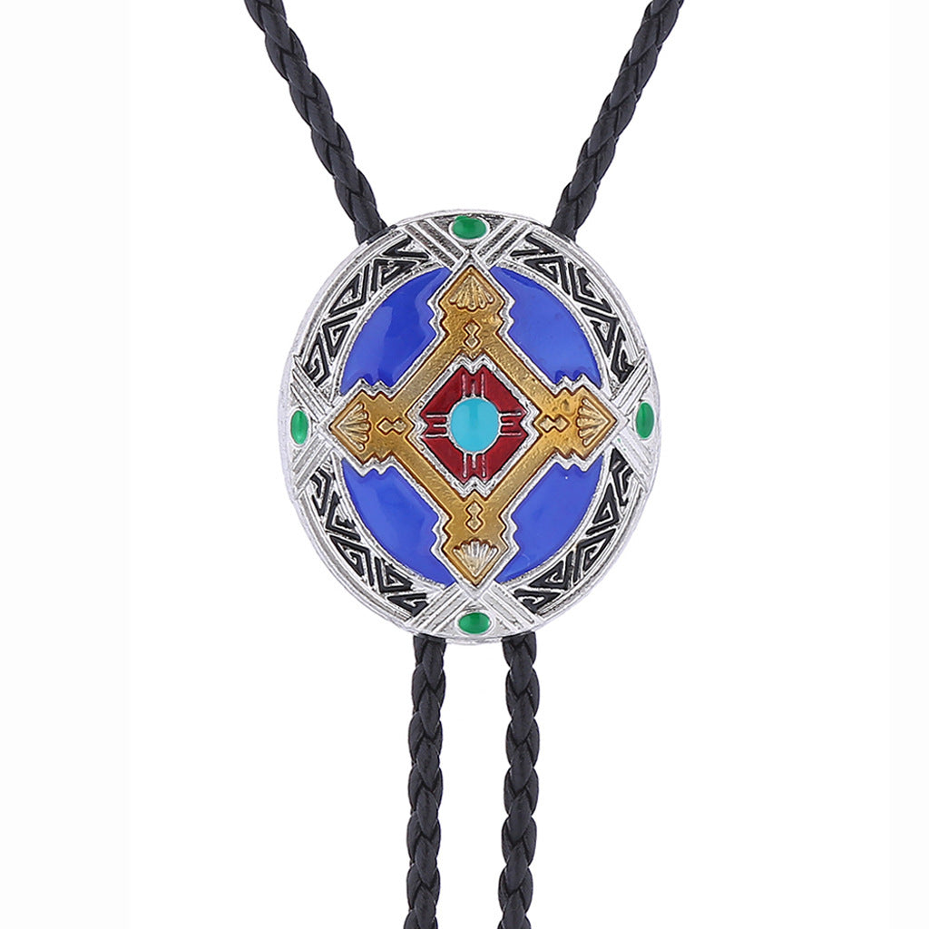 Indiase Orgineel Ontwerp Aboriginal Totem Stropdas Clip voor Heren