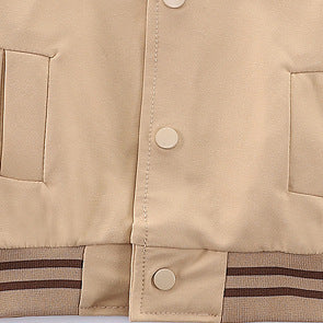 Casual Tweedelige Set Honkbaluniform Sweatvest met Geborduurde Cartoon & Broek met Patches voor Baby's/ Peuters